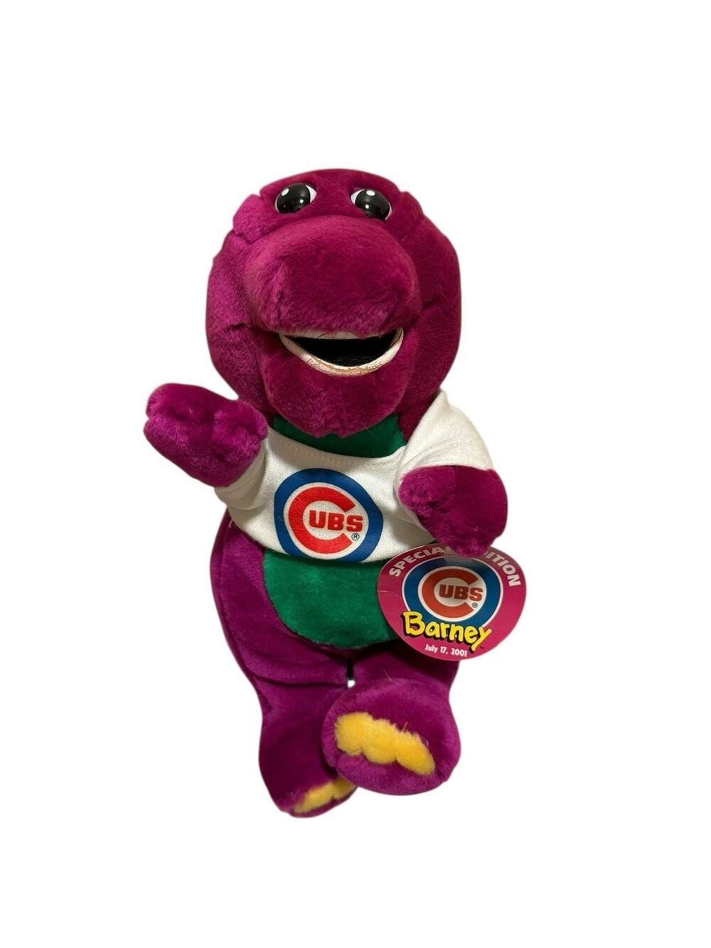 2001 Special Edition Chicago Cubs 8" Barney Plush Fox Sports Net Promo Rare!